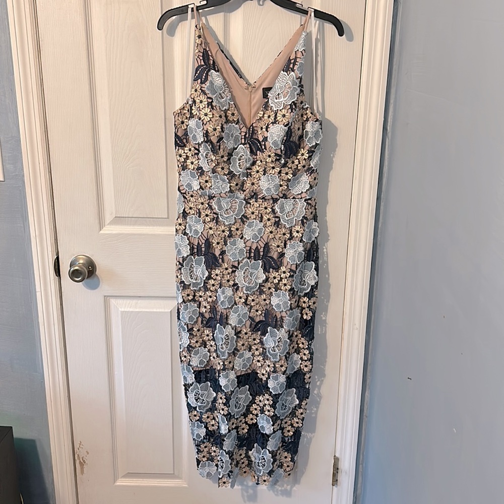 Gorgeous Lace midi with nude under slip. In perfect condition. Size 10